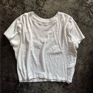 Hollister white baby tee
